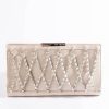 Handbags, Clutches & Wallets * | Bone Collector Chain Clutch Ivory