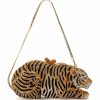 Handbags, Clutches & Wallets * | Eye Of The Tiger Rhinestone Clutch Multi