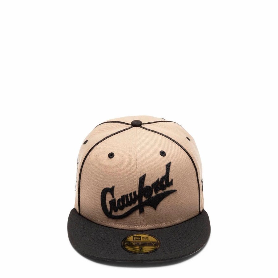 Headwear * | New Era 59Fifty Pittsburgh Crawfords 2Tone Fitted Hat Camblk