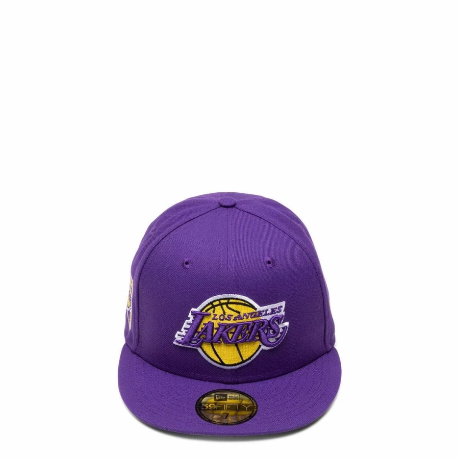 Headwear * | New Era 59Fifty Los Angeles Lakers Bannerside Fitted Cap Purple