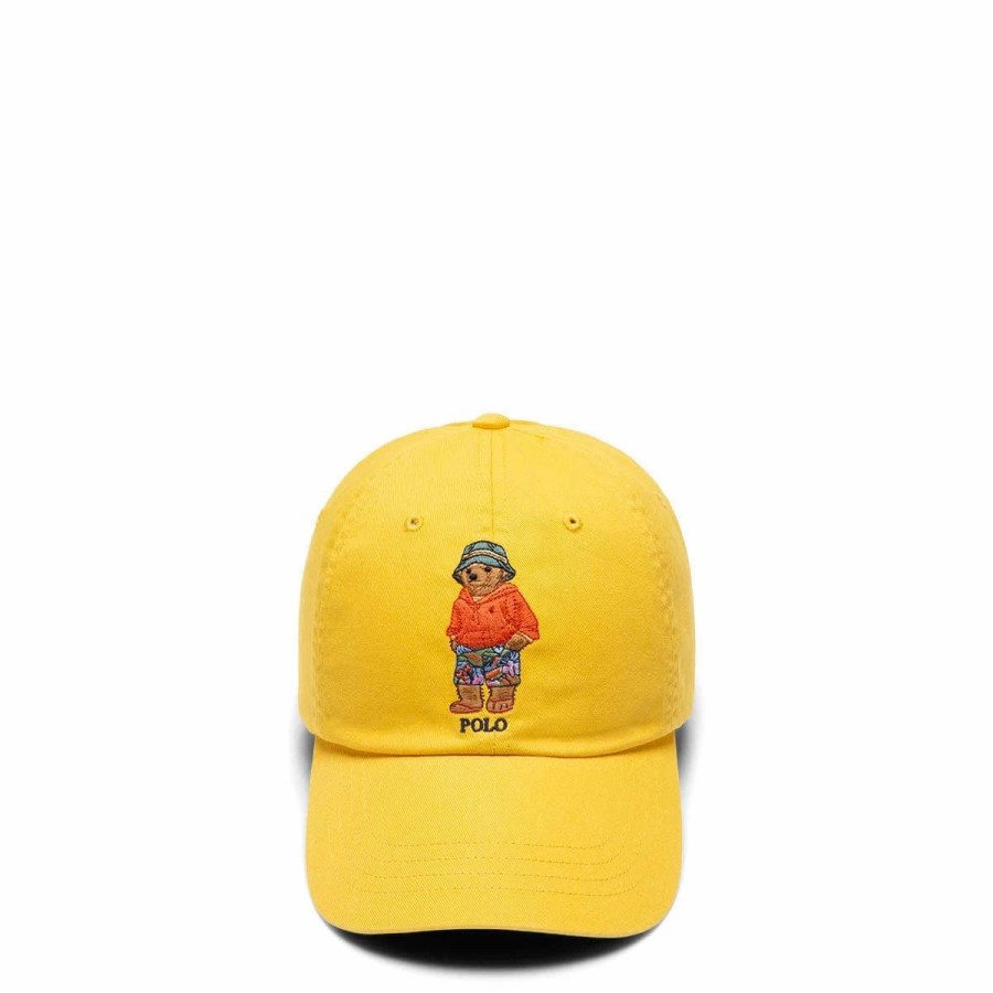 Headwear * | Polo Ralph Lauren Bucket Hat Bear Sport Hat Yellowfin