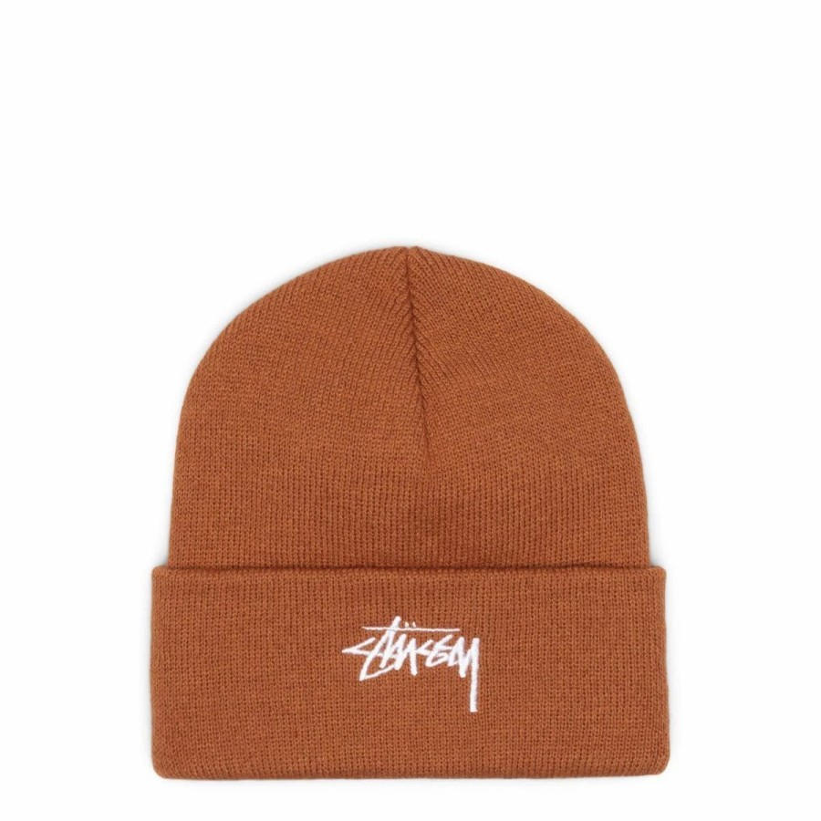 Headwear * | Stussy Stock Cuff Beanie Rust