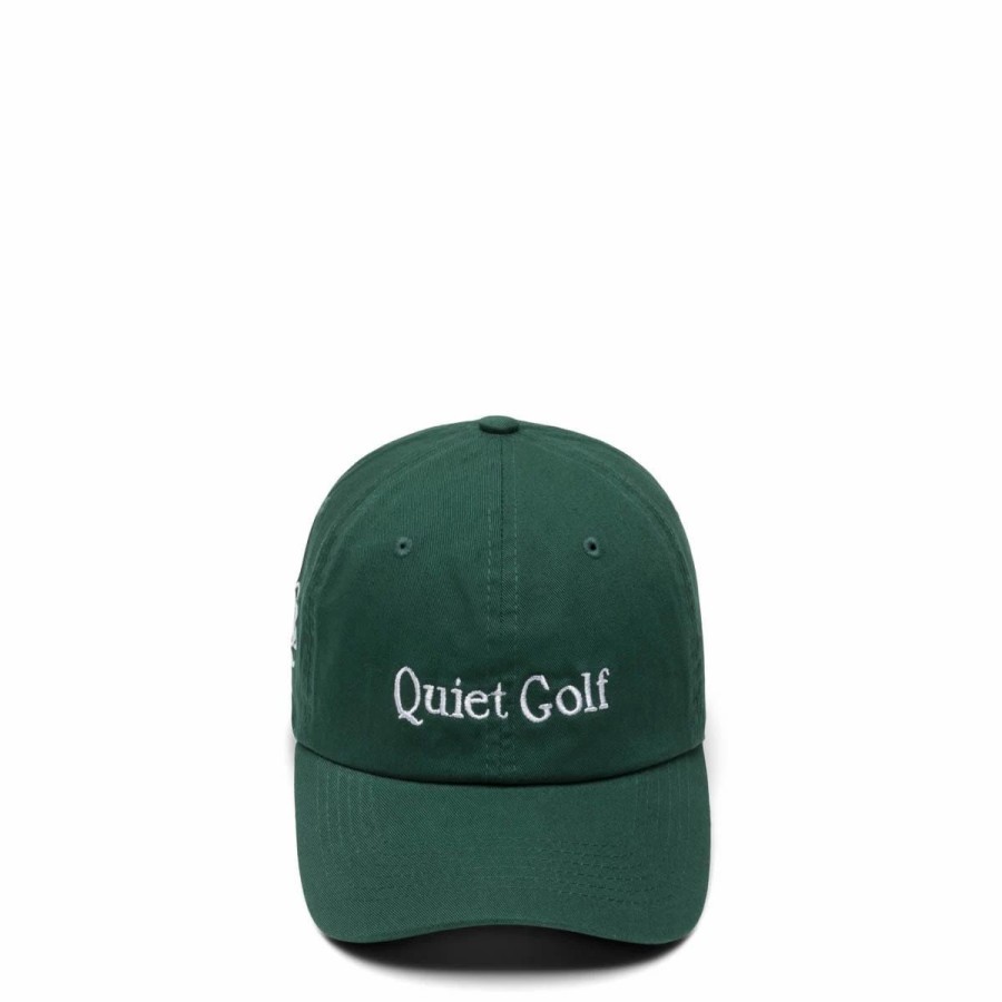 Headwear * | Quiet Golf Typeface Hat Forest