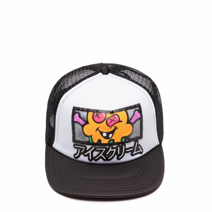 Headwear * | Icecream Laugh Snapback Hat Black