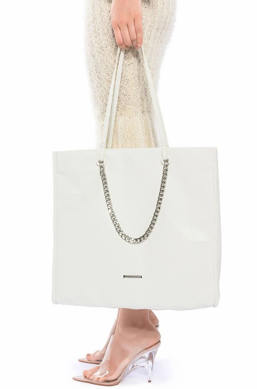 Handbags, Clutches & Wallets * | Buzzing Tote Bag White