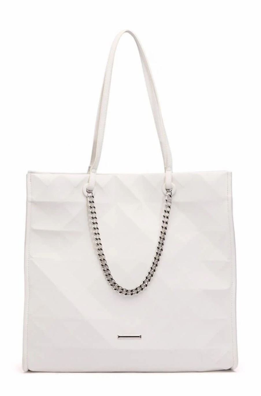 Handbags, Clutches & Wallets * | Buzzing Tote Bag White