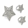 Jewelry * | North Star Rhinestone Ring Set Silver