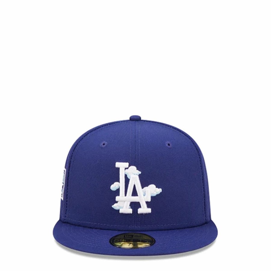 Headwear * | New Era 59Fifty Los Angeles Dodgers Comic Cloud Fitted Cap Royal Blue