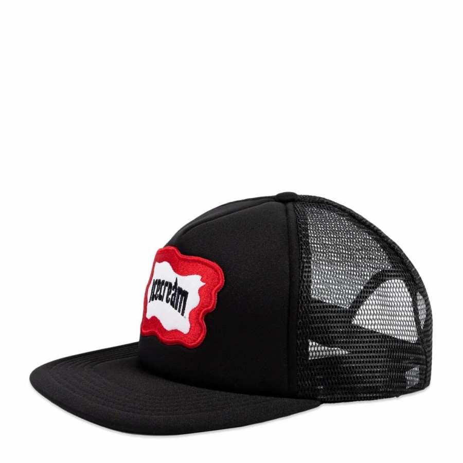 Headwear * | Icecream Inset Trucker Hat Black