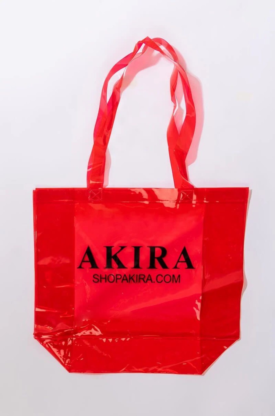 Handbags, Clutches & Wallets * | Akira Pvc Shopping Bag Red