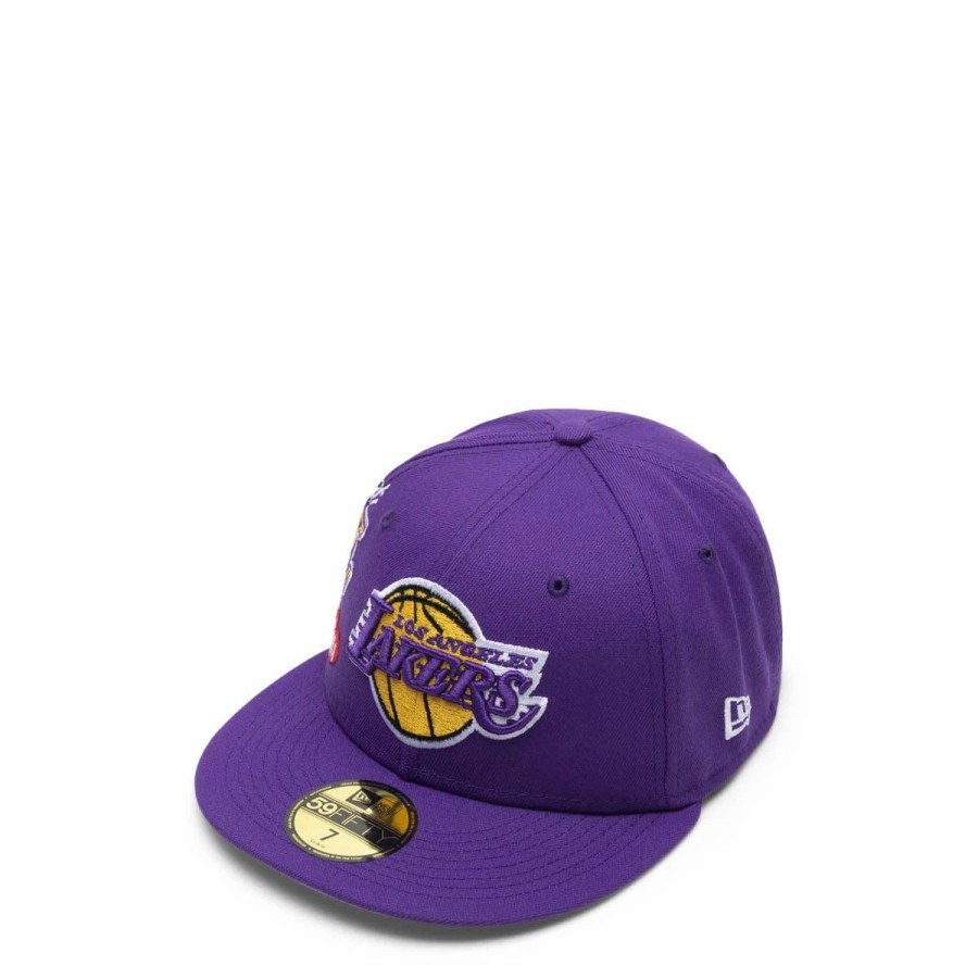 Headwear * | New Era 59Fifty Los Angeles Lakers City Clusters Fitted Cap Purple