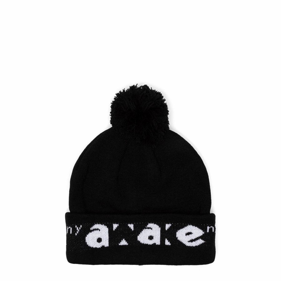 Headwear * | Awake Ny Block Out Logo Beanie Black