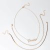 Jewelry * | Gemini Layer Necklace Gold