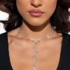 Jewelry * | New To You Rhinestone Necklace Gold