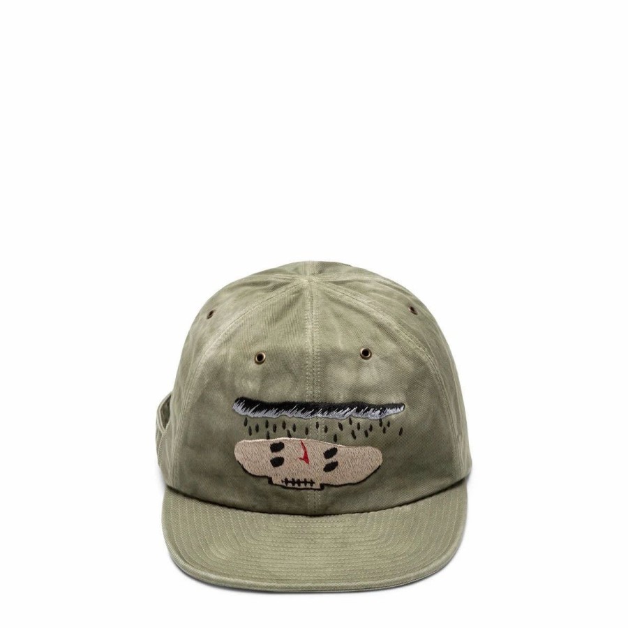 Headwear * | Kapital Katsuragi Kola Cap (Rain Rain Skull) Khaki