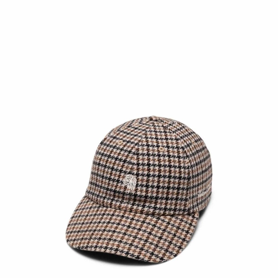 Headwear * | Viola And Roses 001 Plaid Cap Brown