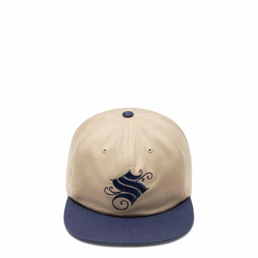 Headwear * | Stussy Pinstripe Cap Khaki