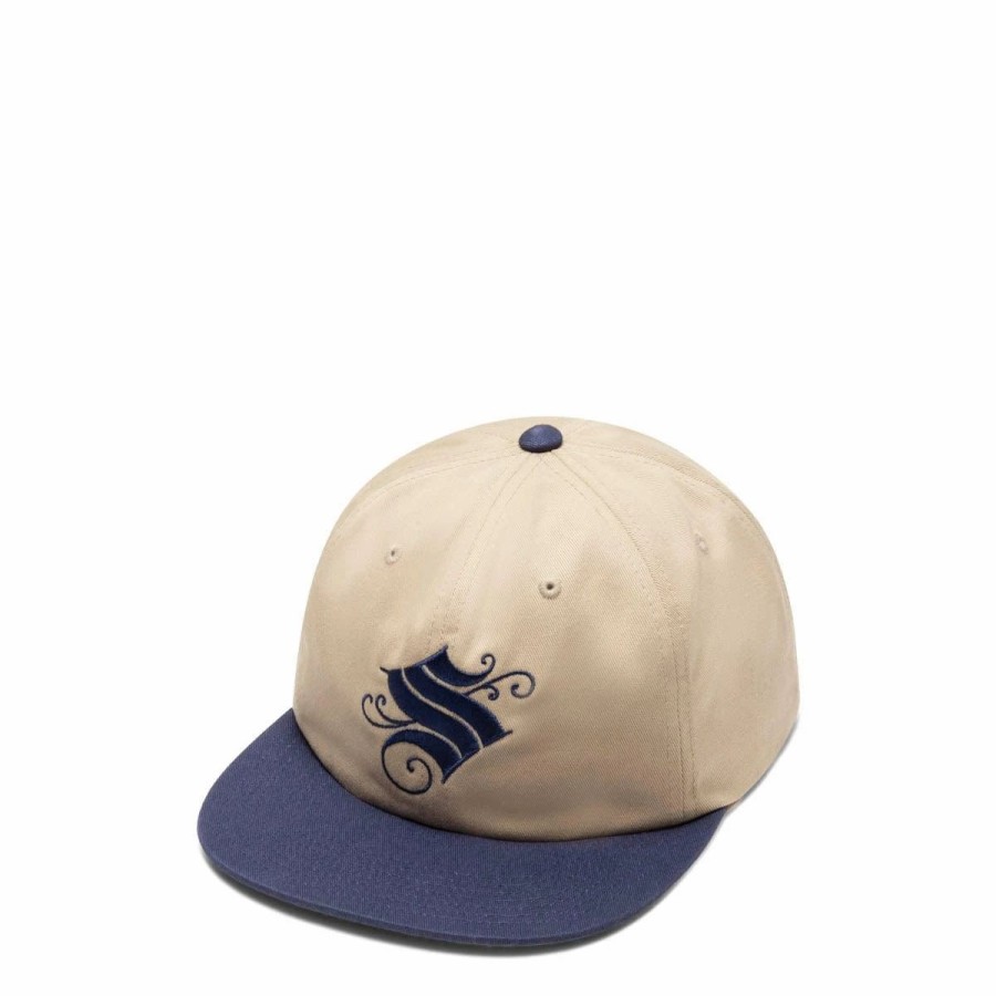 Headwear * | Stussy Pinstripe Cap Khaki