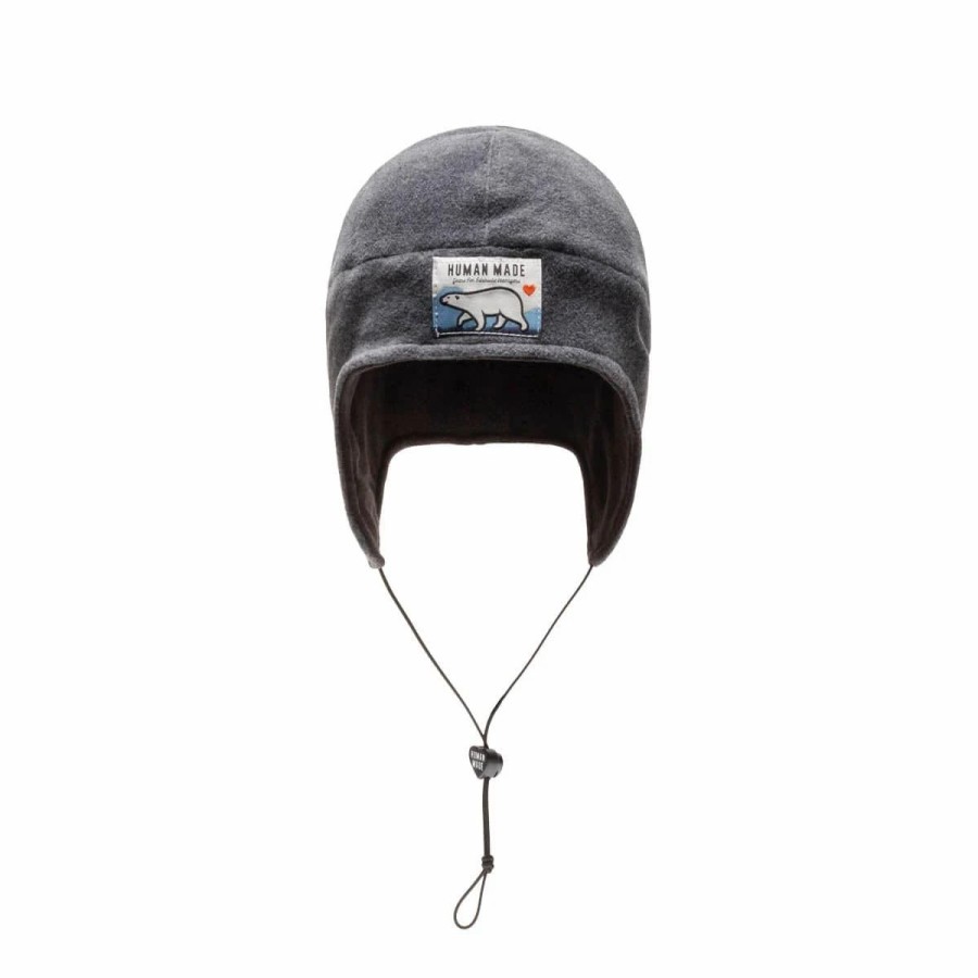 Headwear * | Human Made Fleece Earflap Hat Gray