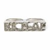 Jewelry * | Rich B Multi Finger Ring Silver