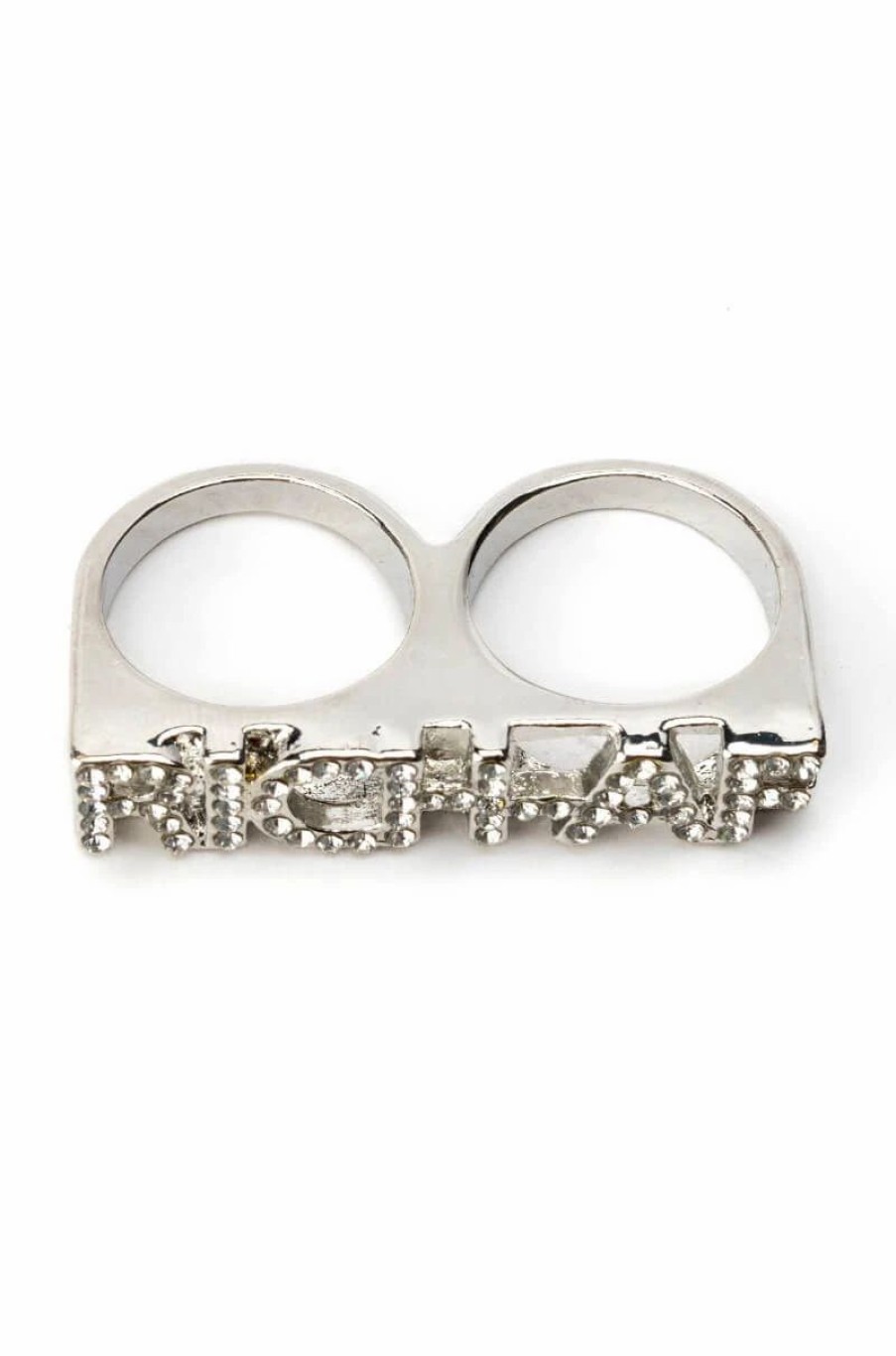 Jewelry * | Rich B Multi Finger Ring Silver