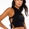 Crop Tops & Bralettes * | Paxton Ray Mock Neck Top