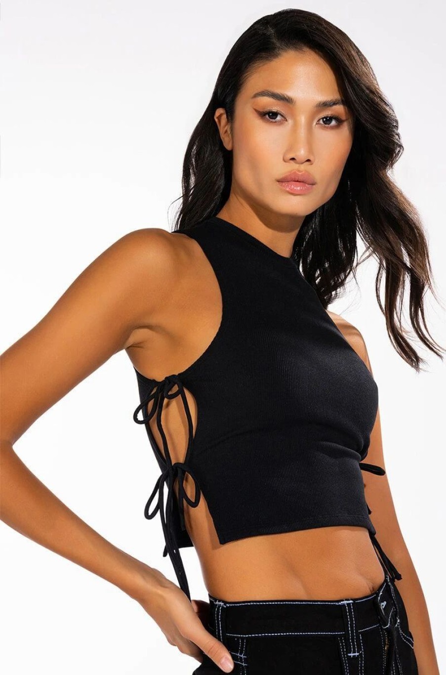 Crop Tops & Bralettes * | Paxton Ray Mock Neck Top