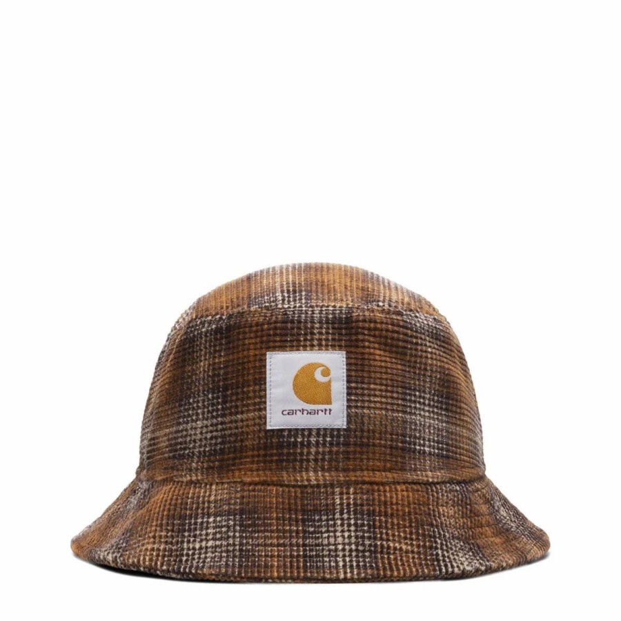 Headwear * | Carhartt Wip Cord Bucket Hat Wiley Check/Hamilton Brown