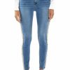 Denim * | Felling Like A Star High Rise Rhinestone Skinny Jeans Medium Blue Denim