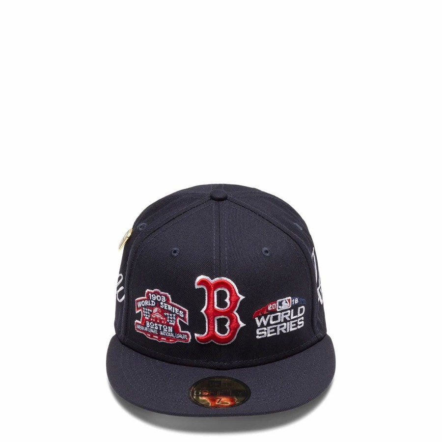 Headwear * | New Era 59Fifty Boston Red Sox Historic Champs Fitted Cap Navy