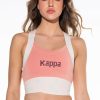 Crop Tops & Bralettes * | Kappa Cut Out Printed Band Sports Bra Pink Multi