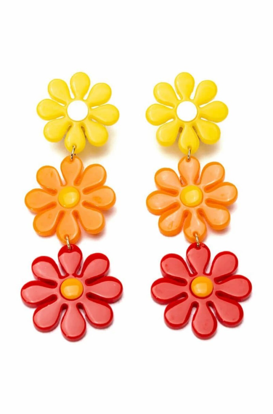 Jewelry * | Pocket Full Of Sunshine Enamel Drop Earrings Multi