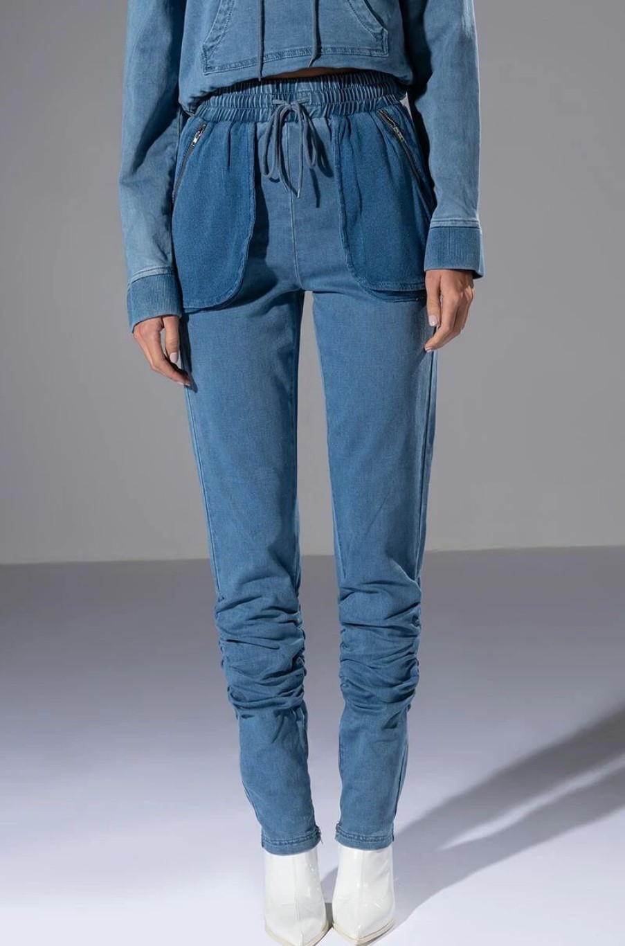 Denim * | You Oughta Know Denim Jogger Medium Blue Denim