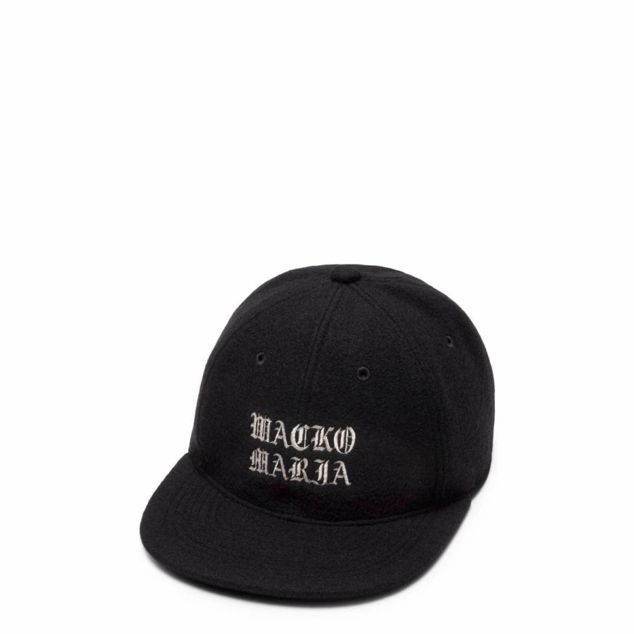 Headwear * | Wacko Maria Wool 6 Panel Cap Black