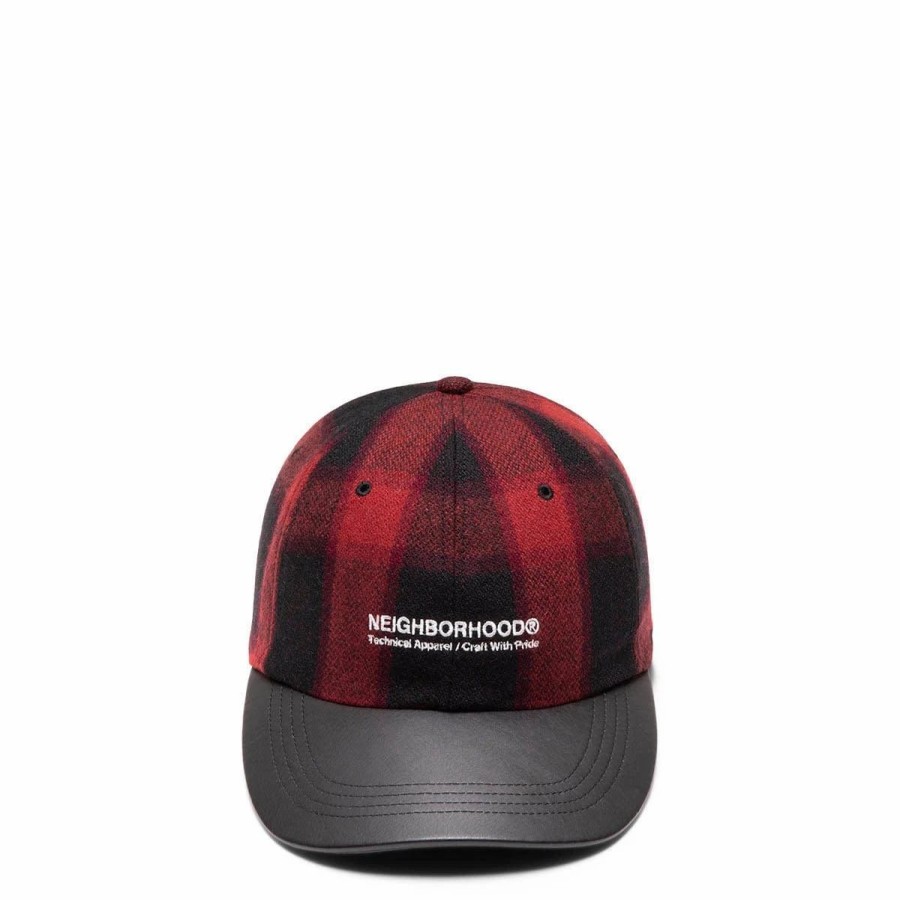 Headwear * | Neighborhood Buffalo Check Dad Hat Red