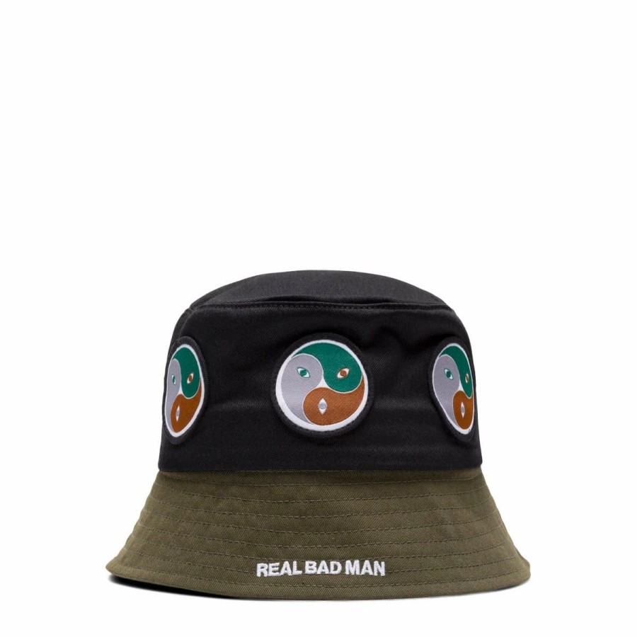 Headwear * | Real Bad Man Three Way Patch Fisherman Black/Army