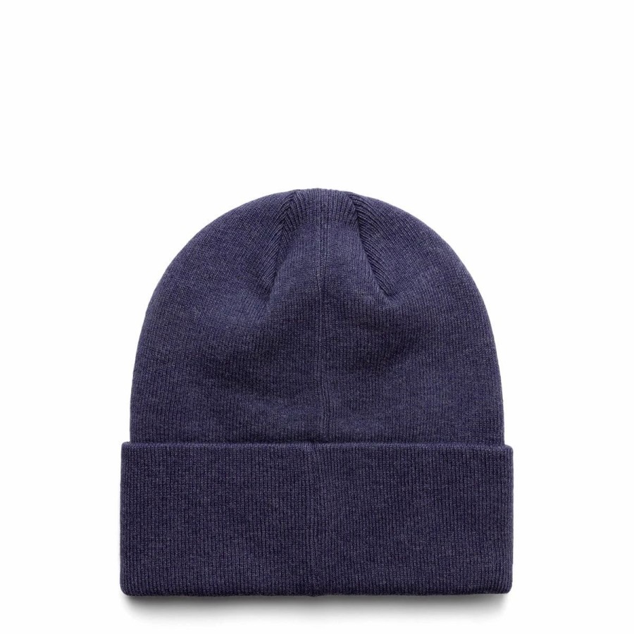 Headwear * | Brain Dead Logo Head Wool Beanie Navy