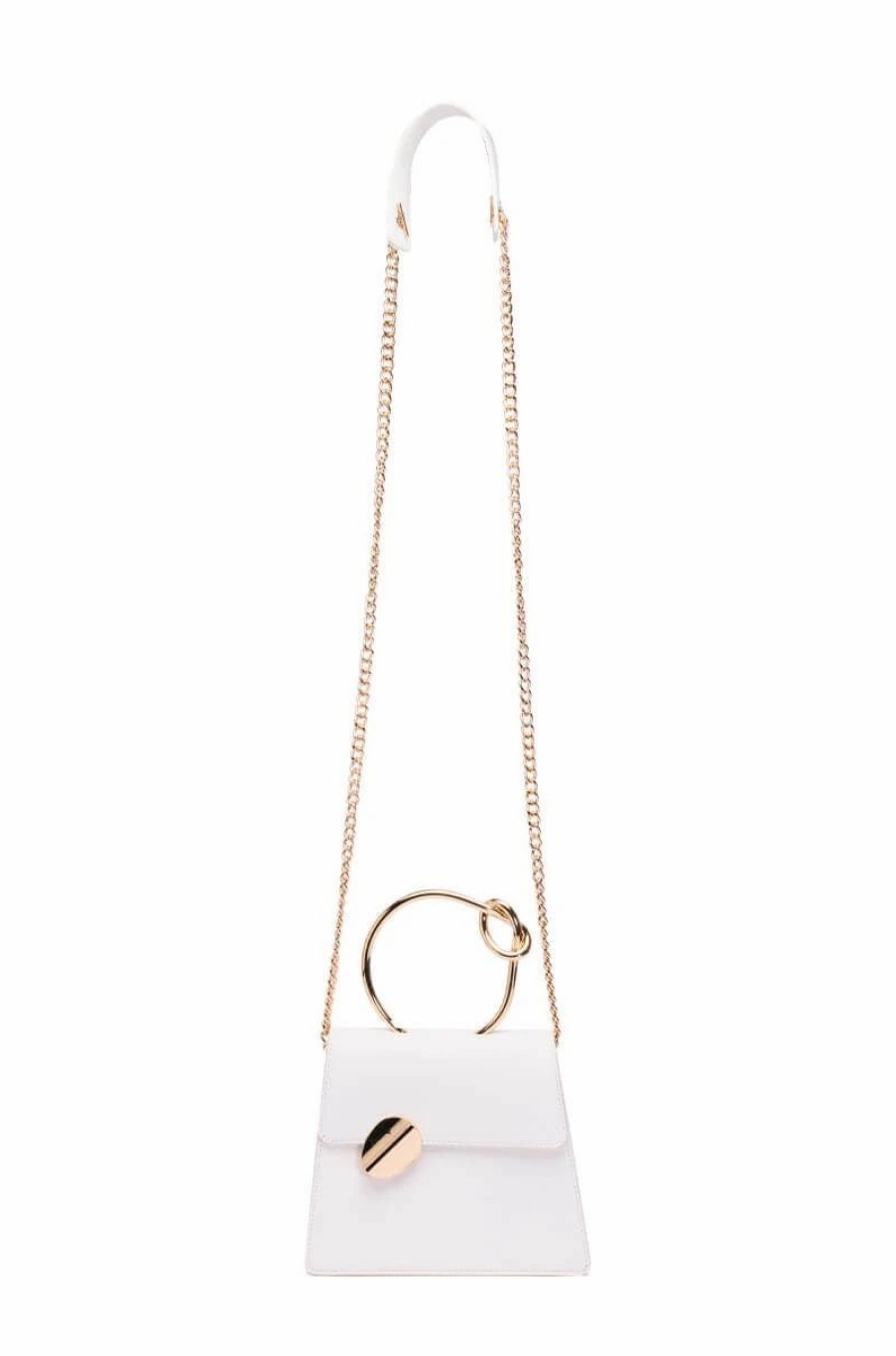 Handbags, Clutches & Wallets * | Believe It Or Knot Crossbody Bag In White