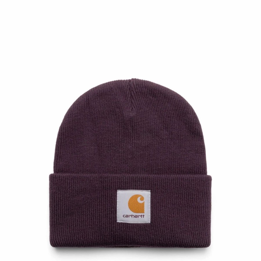 Headwear * | Carhartt Wip Short Watch Hat Dark Plum