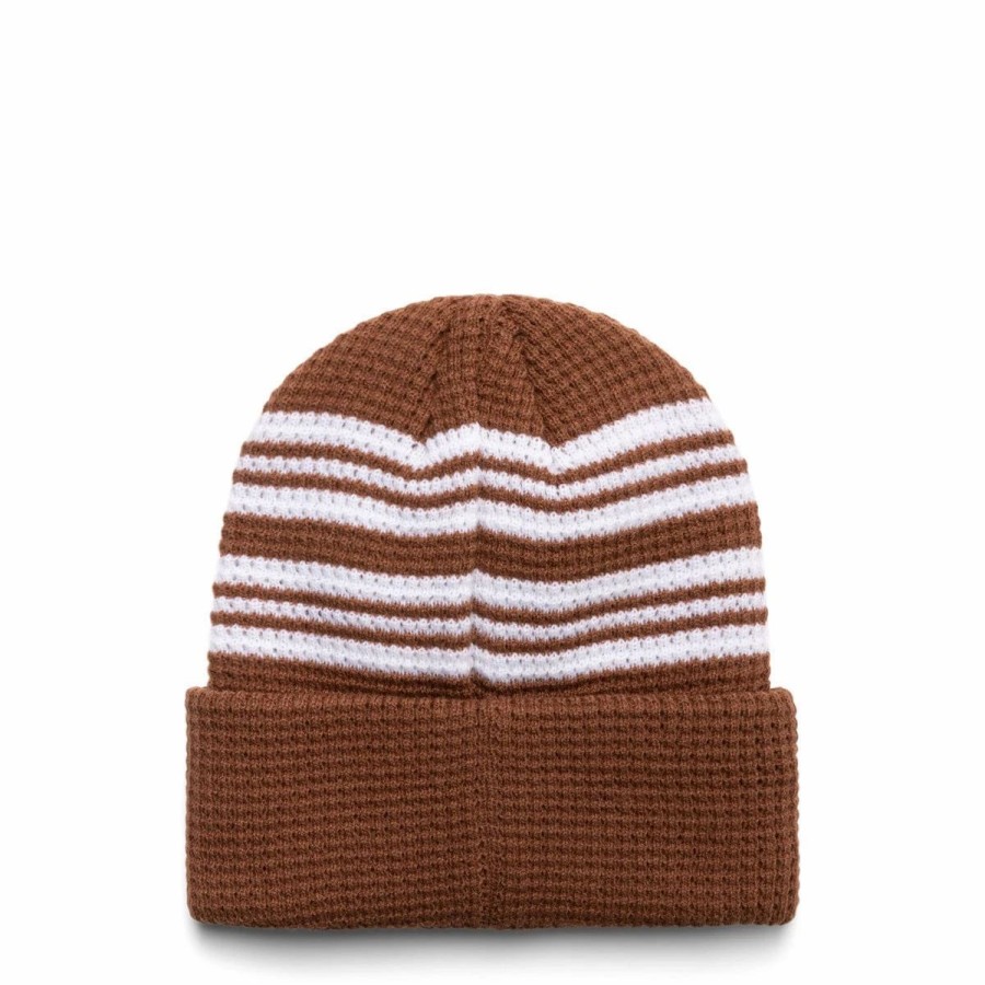 Headwear * | Fucking Awesome Cursive Waffle Cuff Beanie Brown