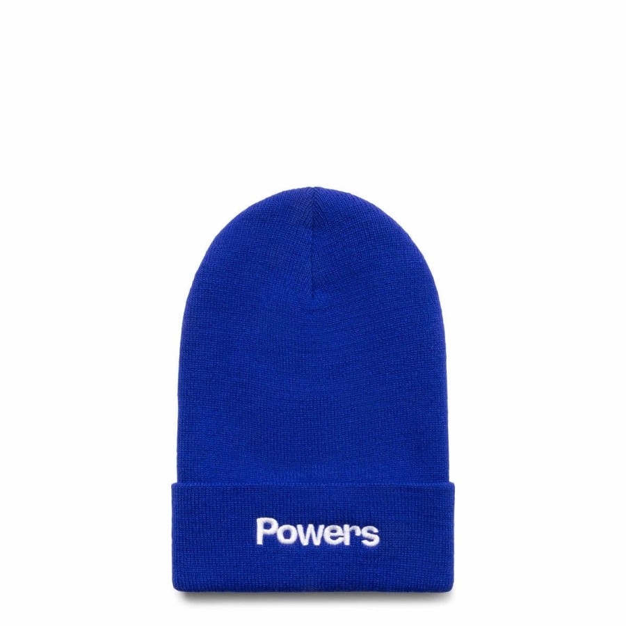 Headwear * | Powers Simple Logo Beanie Blue