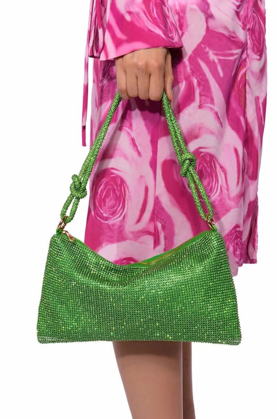 Handbags, Clutches & Wallets * | With Envy Embellished Evening Bag Green