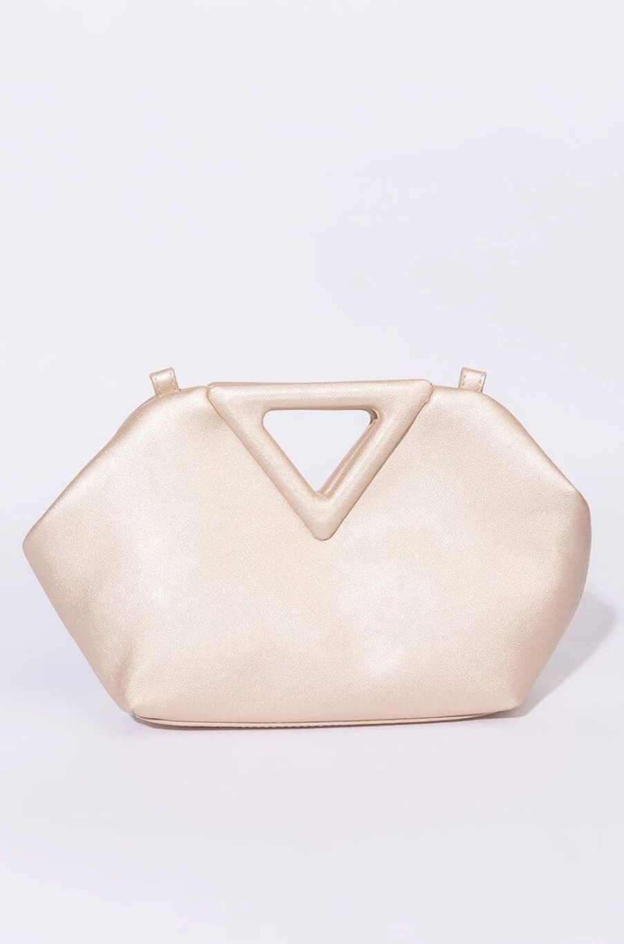 Handbags, Clutches & Wallets * | Bermuda Triangle Pouch Bag Champagne