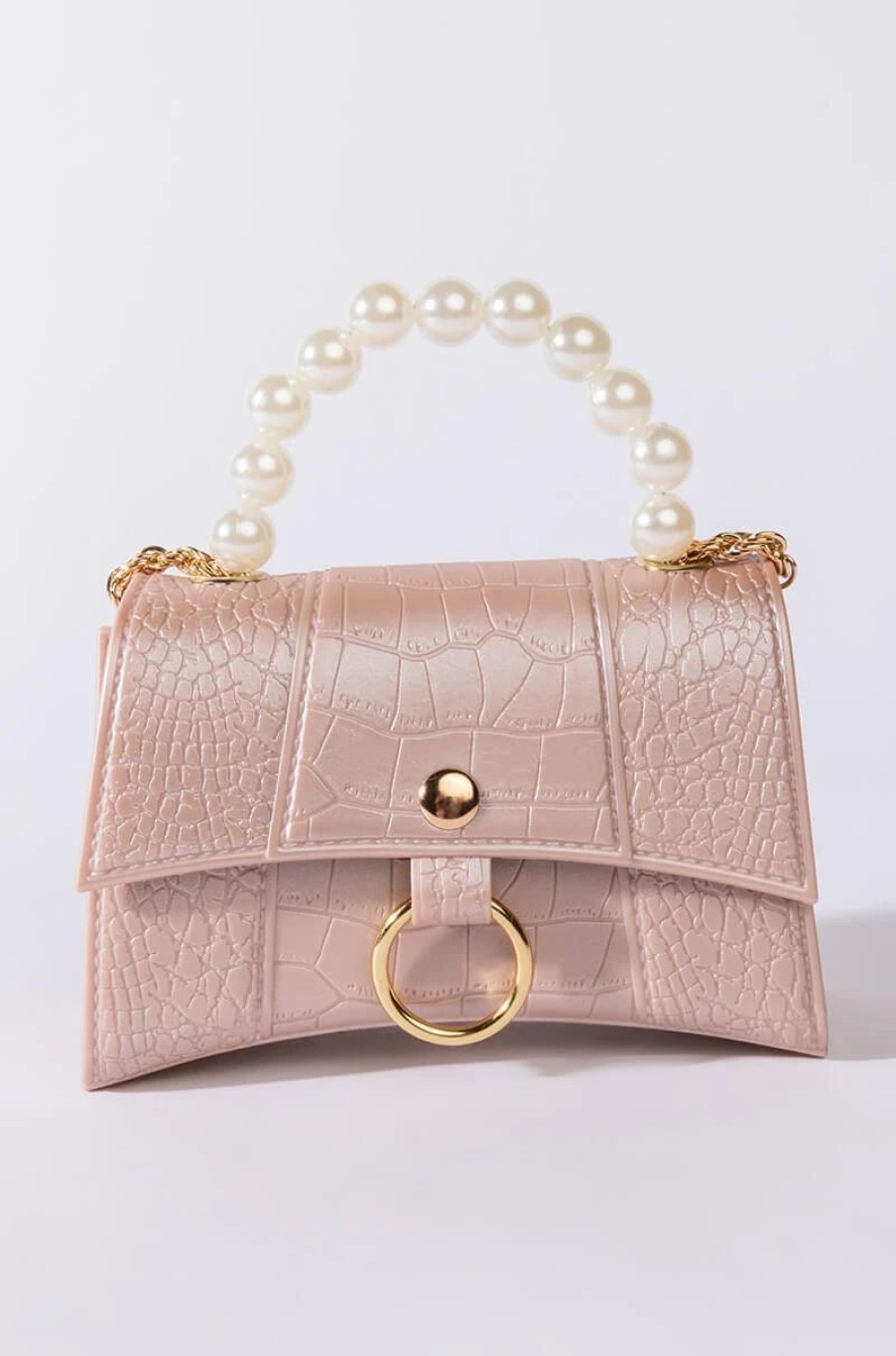 Handbags, Clutches & Wallets * | Not A While Crocodile Mini Bag Beige