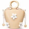 Handbags, Clutches & Wallets * | Regal Floral Detail Bucket Bag Tan